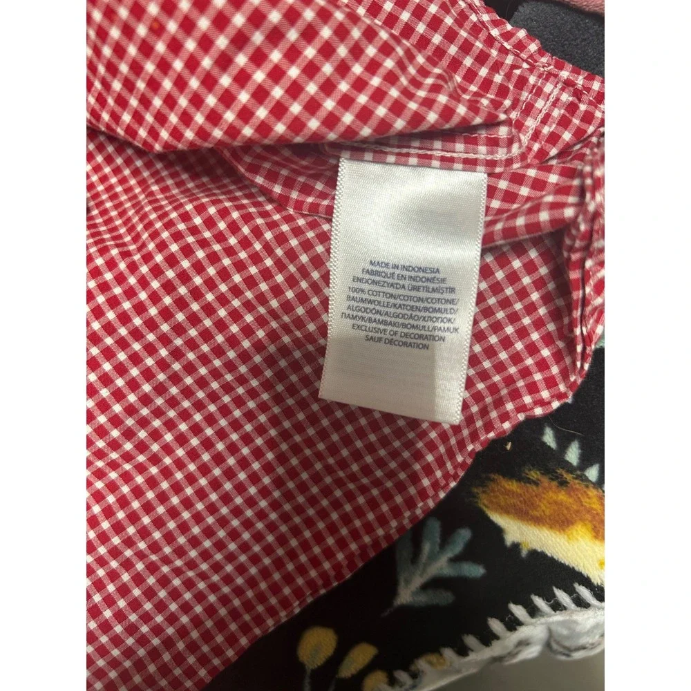 Kids Ralph Lauren‎ Gingham Button Down Shirt Red White Size 8 Short Sleeve